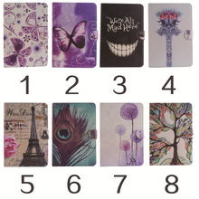 Fashion Flower Black tooth Tree Leather Stand Flip Case For Samsung Galaxy Tab S2 9 7