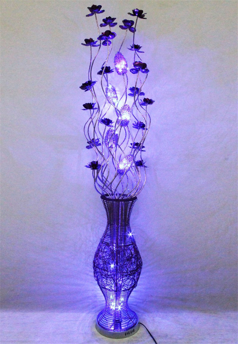 Wholesale Vase Lamps Aluminum Floor Lamp Hand Woven Art Lighting