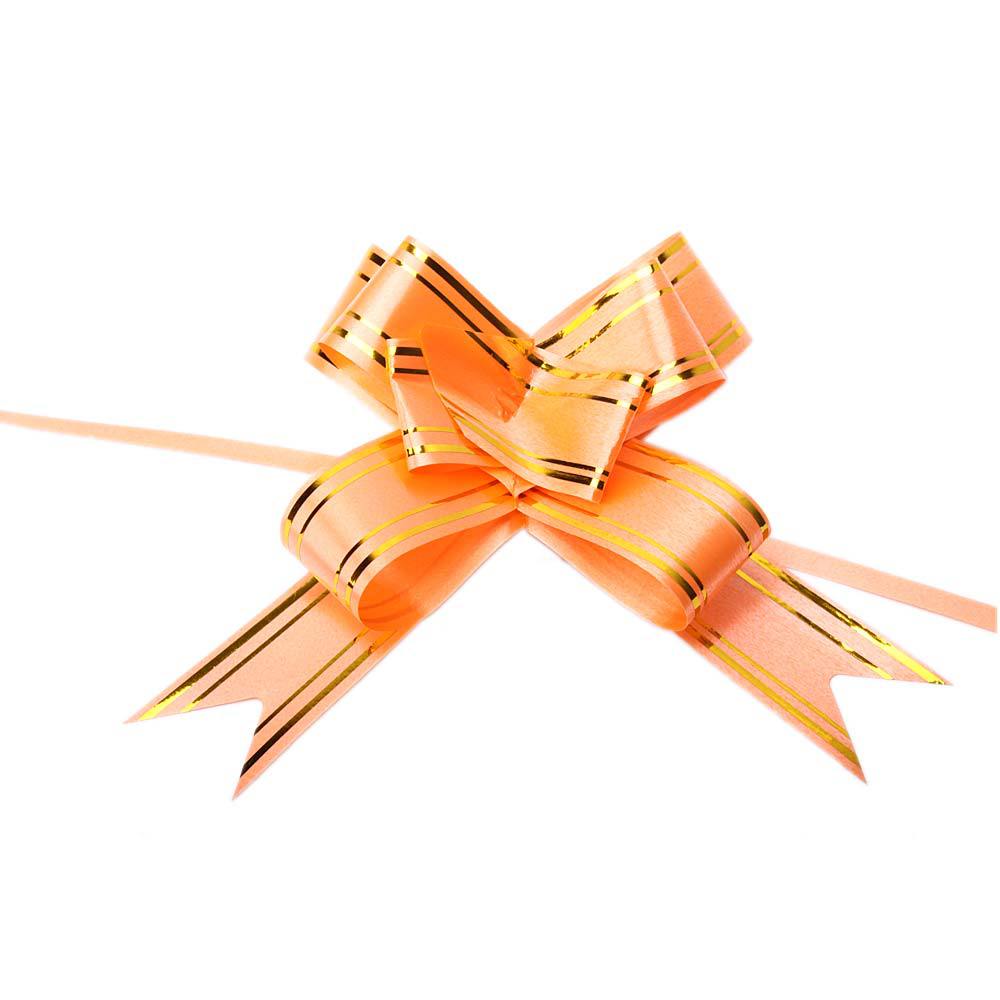 10pcs Elegant Gold Edge Pull Bows Ribbons Wedding Party Gifts Wrap