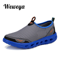 Weweya Men Shoes Super Light Mesh Shoes High Quality Breathable Slip on Summer Casual Shoes Size