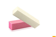 HABI 2pcs set Pink and White New Nail Polish Art Buffer Buffing Sanding Files Block Nail