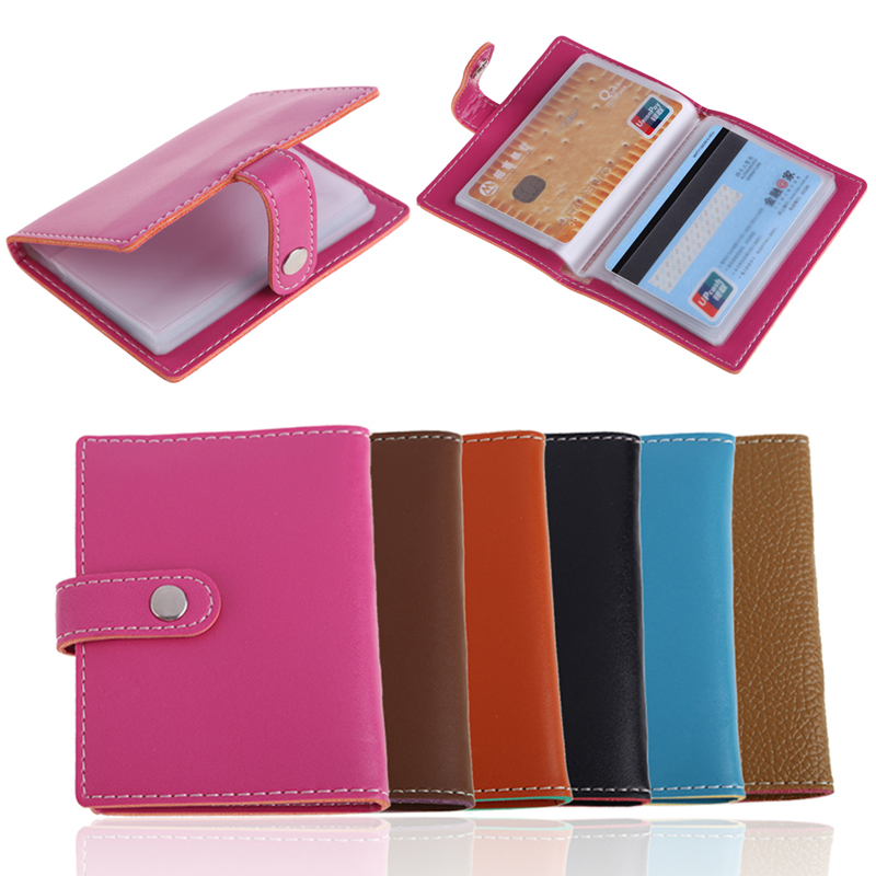Soft PU Leather Business Case Wallet Credit Card Holder Purse for 20 Cards M3AO