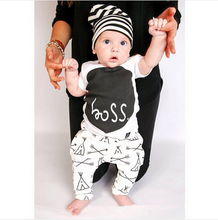 2015New Summer Style Baby Boys Clothes Fashion Short Sleeve Baby Sets Vetement Newborn Clothes Cute Infant Clothing