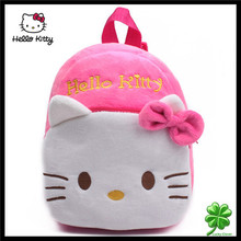 Hot 1 2 years old small children s plush Hello Kitty bow backpack Kid s Child