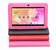Android 7 inch Tablet PC Google A33 Quad-Core 1G-16GB Bluetooth WiFi FlashTablet PC Have leather case 1GB 16GB pink tablets