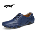 Plus Size High Quality Genuine Leather Men casual Shoes Soft Moccasins Loafers Fashion Brand Men Flats