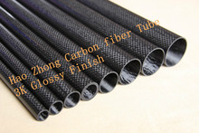 2pcs 9mm OD x 8mm ID x 1000mm 3k Carbon Fiber tube /Carbon Tubing /shaft, wing tube 100% full carbon Quadcopter Model DIY 9*8
