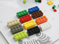 100PCS Lot Kids DIY Toys 2 4 Plastic Building Blocks To Assemble Educational Learning Girls Boys