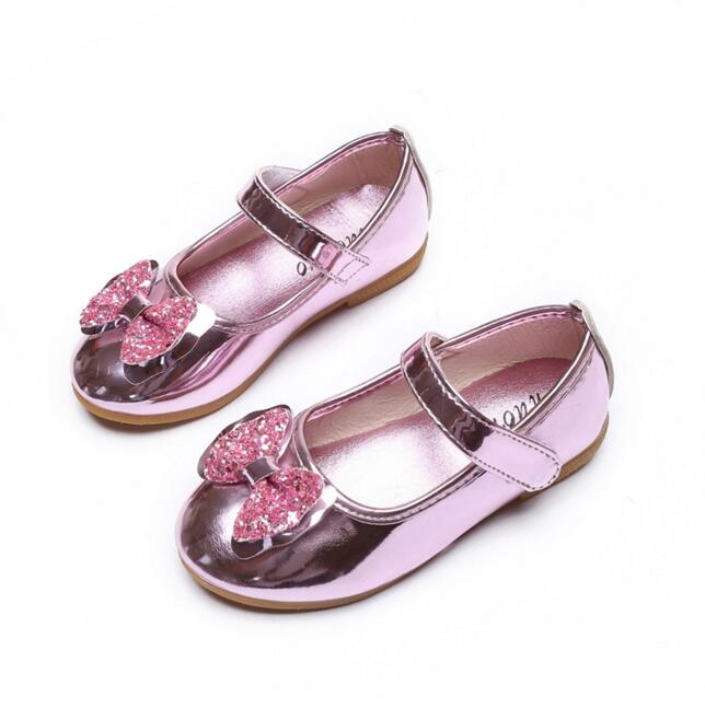 2016 new girl leather sandals children s shoes girls bow leather shoes dance shoes kids sneakers