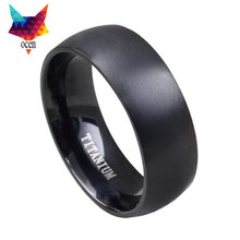 minorder $10 Hot Sale Never fade black Titanium Steel Man party  Ring Top Quality finger rings for  Lovers Wedding gift