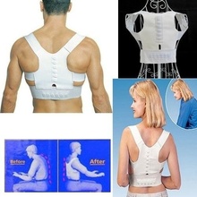 Fully Adjustable Magnetic Therapy Posture Back Shoulder Corrector Support Brace Belt