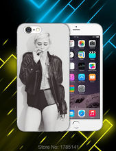 1pcs Miley Cyrus -3 hard white Skin Case for iphone6 (4.7inch) and iphone6 plus(5.5inch) Retail