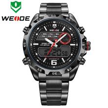 Relojes hombres marca de lujo WEIDE cuarzo reloj de gran tamaño montre homme reloj hombre deporte militar reloj relogio masculino 3403