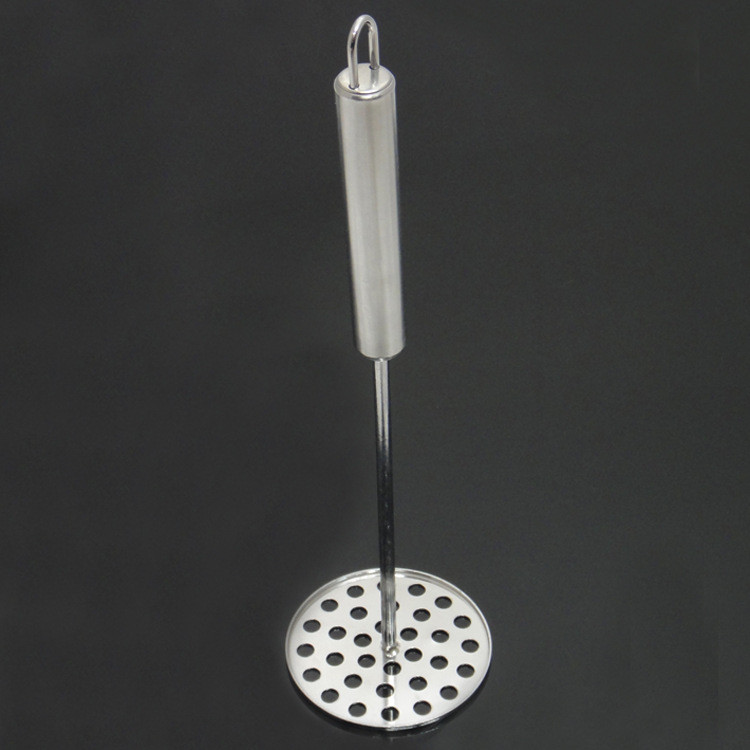 potato masher stainless steel round plate 32 holes kitchen gadget cooking tools accessories (3)