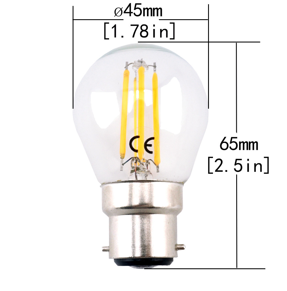 LED Light AC200-240V 5W B22 Bayonet LED COB Candle Light Bulb,Warm White/Cool White 400LM,40W Incandescent Equivalent,Non-dimmable Color : Cool Whtie Pack of 10