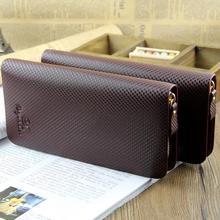 Top Synthetic Leather Men Long Wallets Man England Styles Luxury Popular Male Handbage Carteira Masculina Purse Card Holder