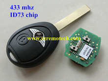 For BMW Mini Rover 75 Remote Key Fob FULL COMPLETE 433MHZ WITH ELECTRONICS Mini Cooper R50 R53 Alarm Systems Securit