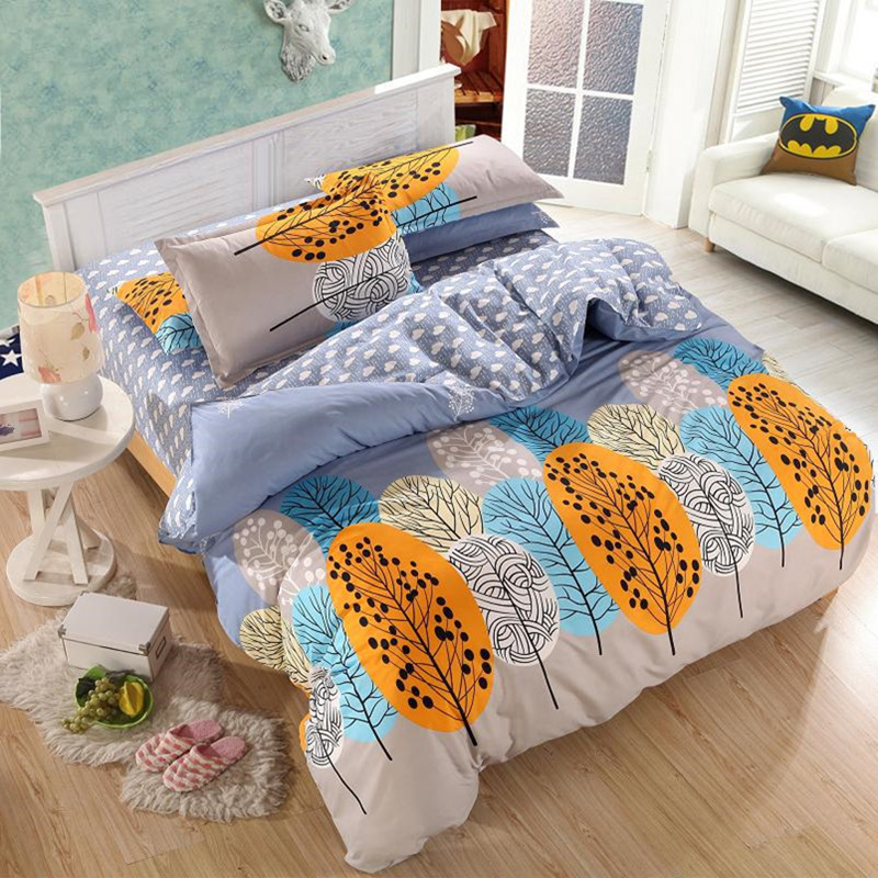 bedding set Autumn style duvet cover twin Full Queen Nordic style bedding bed linen flat sheet +duvet cover bedclothes clear out