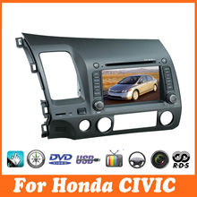 Central Multimidia for honda civic 2006-2011 Car DVD automotivo Bluetooth IPOD Radio USB SD Anolag TV free map free shipping