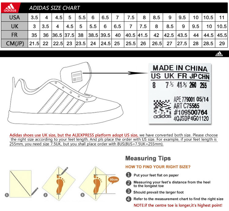 China Shoe Size Chart To Us