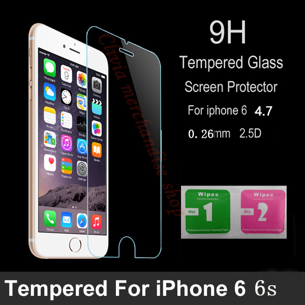 protective glass For glass on the iPhone 6 9H 0 26 mm font b screen b