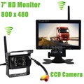 DIYKIT Wireless Transmission HD 800 x 480 7inch Car Monitor IR CCD Rear View Backup Camera