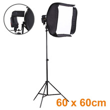 Professional High Quality Photography Studio Kits 24″/60cm Easy Portable Softbox for Speedlite with Light Stand Photo Studio Kit