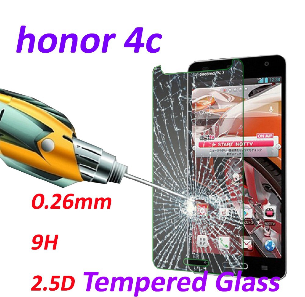 0 26mm 9H Tempered Glass screen protector phone cases 2 5D protective film For HUAWEI Honor