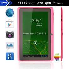Tablet PC AllWinner A23 Q88 7 inch Dual Core Android 4.2  RAM 512MB ROM 4GB and 8GB Front camera WiFi/Bluetooth