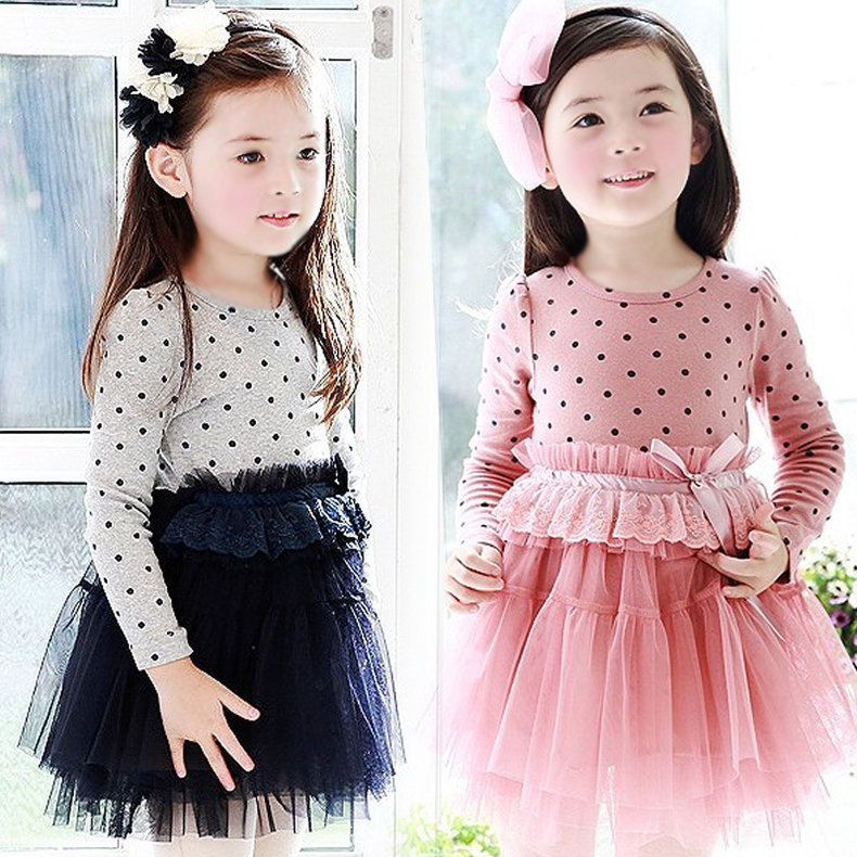 panjang anak sleeve dress gadis polka dots bow princess cotton tutu gaun freeshipping in dresses panjang anak sleeve dress gadis polka dots bow princess cotton tutu gaun freeshipping in dresses