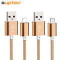 Durable Nylon Line Metal Plug USB Cable for iPhone 7 6 6s Plus 5 5s SE