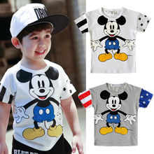 2015 Cartoon Baby Boys Girls Clothing Tops T-Shirts Children Clothes 2 3 4 5 6 7Y