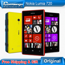 Original Nokia 720 Refurbished Dual Core 3G WIFI GPS 6.1MP Camera 8GB Storage Unlocked Windows Mobile phone Free Shipping