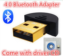 100% Tested Mini USB 4.0 Bluetooth Adapter Dual Mode Wireless USB Dongle For Win7 Vista Win8 Come with Drive CD