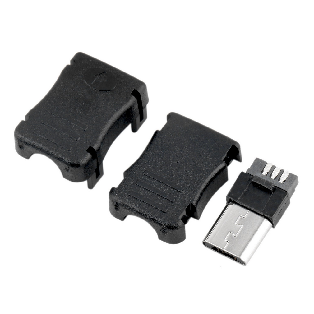 10 шт. Micro USB 5 Pin T Порт Штекер Socket Соединительный & Пластиковая Крышка для DIY Dropshipping Лучшие Продажи