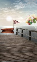 The new background cloth wedding theme wedding photography studio photos background background 2944 contracted ocean scenery