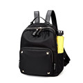 Imported Nylon Rucksack Women Solid Color Fashion Backpack Concise Rivet Daypack Casual Travel Bag High Quality
