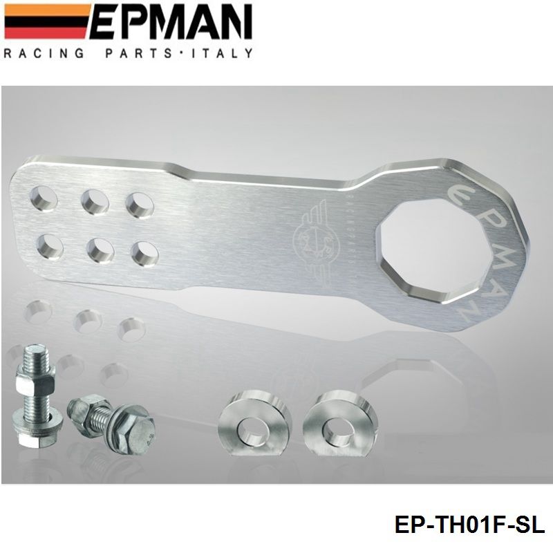 EPMAN Billet Aluminium Rear Tow Hook Universalcar such as for Skyline 200SX R33 S13 S14 EP-TH01R-SL (Default Color is Silver)