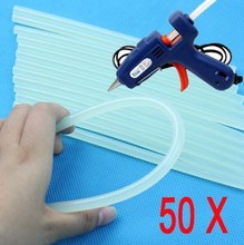 Lowest Price 50 Pcs 7mmx100mm Clear Glue Adhesive Sticks For Hot Melt Glue sticks for Glue Gun Car Audio Craft Alloy Accessories