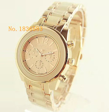 Relogio Feminino 2015 Reloj de cuarzo marca moda mujeres relojes de lujo oro rosa, Casual mujeres se visten Reloj de Mujer J01