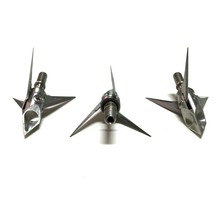 3pcs Ramcat Broadheads Bobcats Hunting Arrowhead Bow Crusader s Stainless Steel 3 Blade 100 Grain Removable