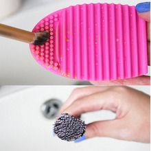 Makeup Brush Washing Cleaner Silicone Silica Glove Scrubber Board Cosmetic Clean Tools 8 Colors Brushegg Cleaning