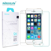 Free Shipping Tempered Glass For Apple iPhone SE/5S Nillkin Amazing H+ Anti-Explosion Screen Protector With Package