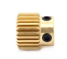 5pcs Extrusion Wheel Special Brass Wire Feed Wheel 26 Tooth Gear for Extruder filaments 3D printer accessories feed gear