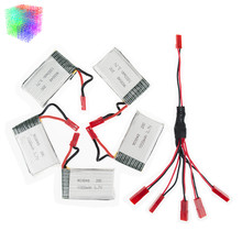 H11D 3.7v Lipo battery 1000mah JST 5pcs and charger cable with plug for JJRC H11C HQ898 rc Quadcopter drone Part wholesale