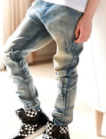 2015 New Fashion Kids Boys Leisure Jeans Korean Children Trousers Pants Free Shipping Wholesale Boys Clothes Cheap PT80810-18