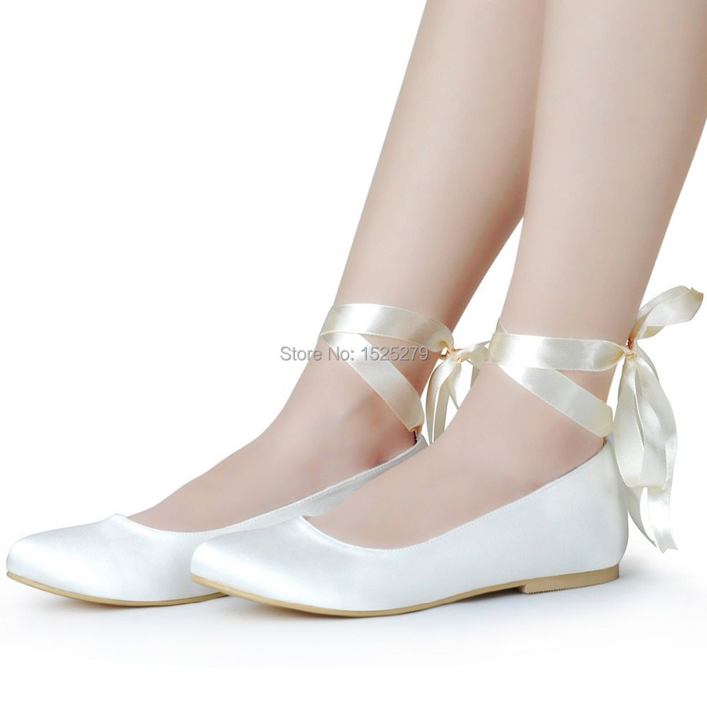 Wedding Table White Flats online buy wholesale flats women wedding white from china ep11105 shoes ivory lace up bridal party round toe comfortable