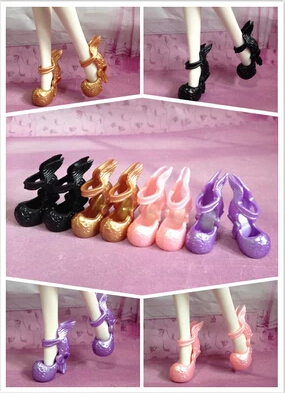 NEW Arrival Doll Accessories Fashionable Monster High Shoes Chinese Dragon Design 1/6 Doll Shoes Factory Wholesale Free Shipping