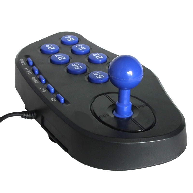 USB Arcade Joysticks Controller Gamepad With Double Vibration Single