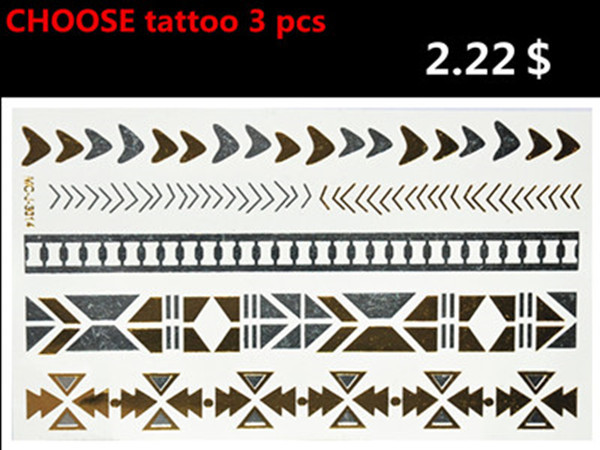 2015 3 PCS large tattoo mix new 150 hot Indian sty...